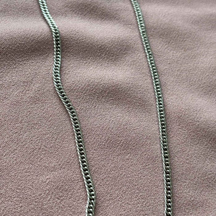 Unisex Zincir Kolye Gümüş Rengi